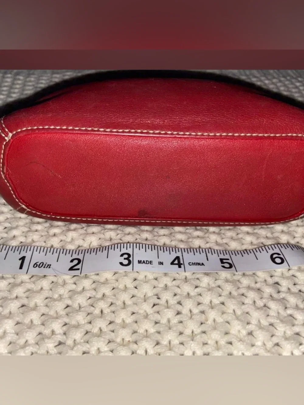 Coach Red Leather Mini Wristlet